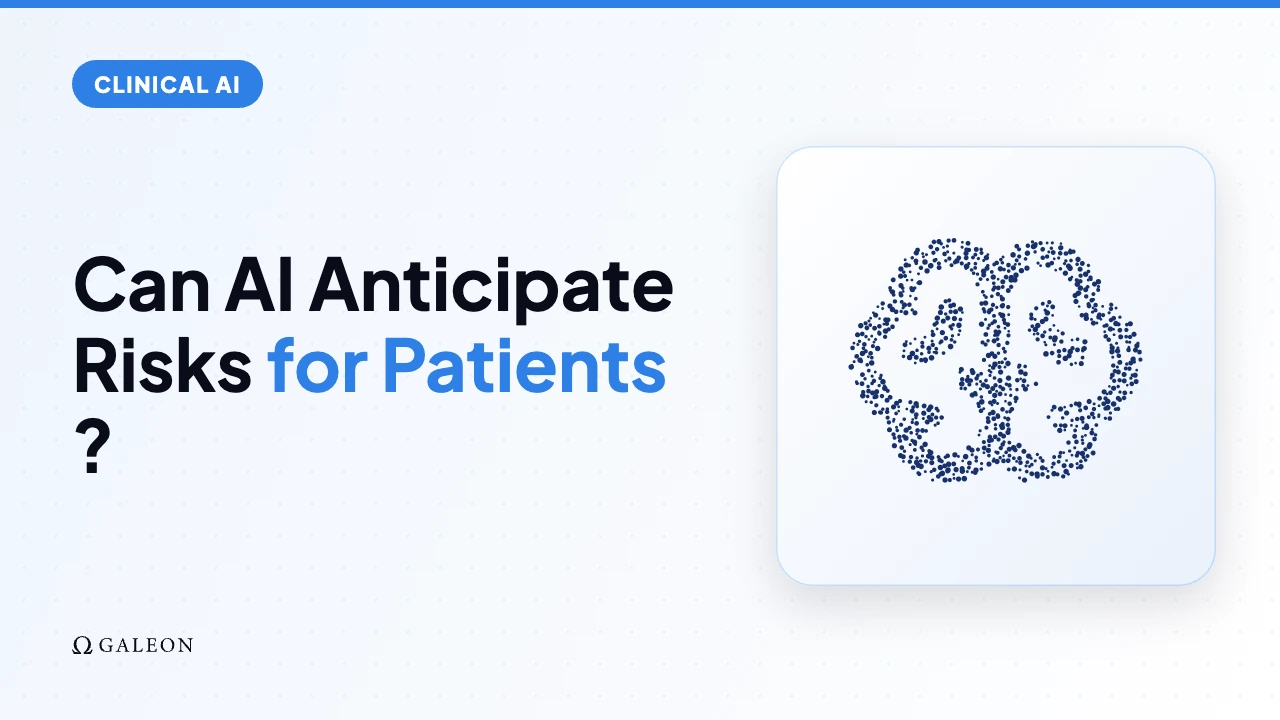 Can AI Anticipate Risks for Patients?