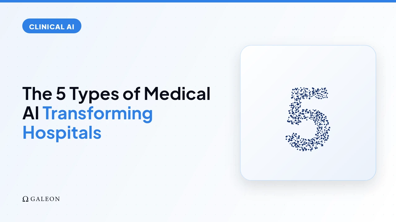 The 5 Types of Medical AI Transforming Hospitals in 2026