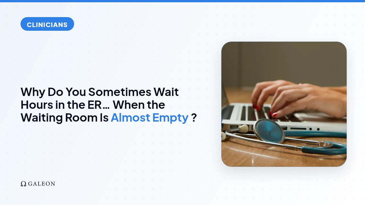 Why Do You Sometimes Wait Hours in the ER… When the Waiting Room Is Almost Empty?
