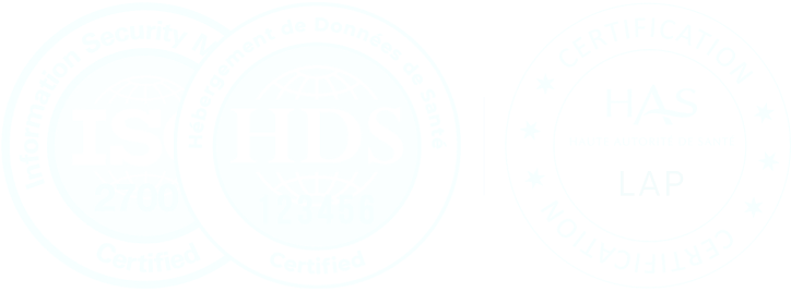 ISO 27001, HDS and LAP (HAS) certifications